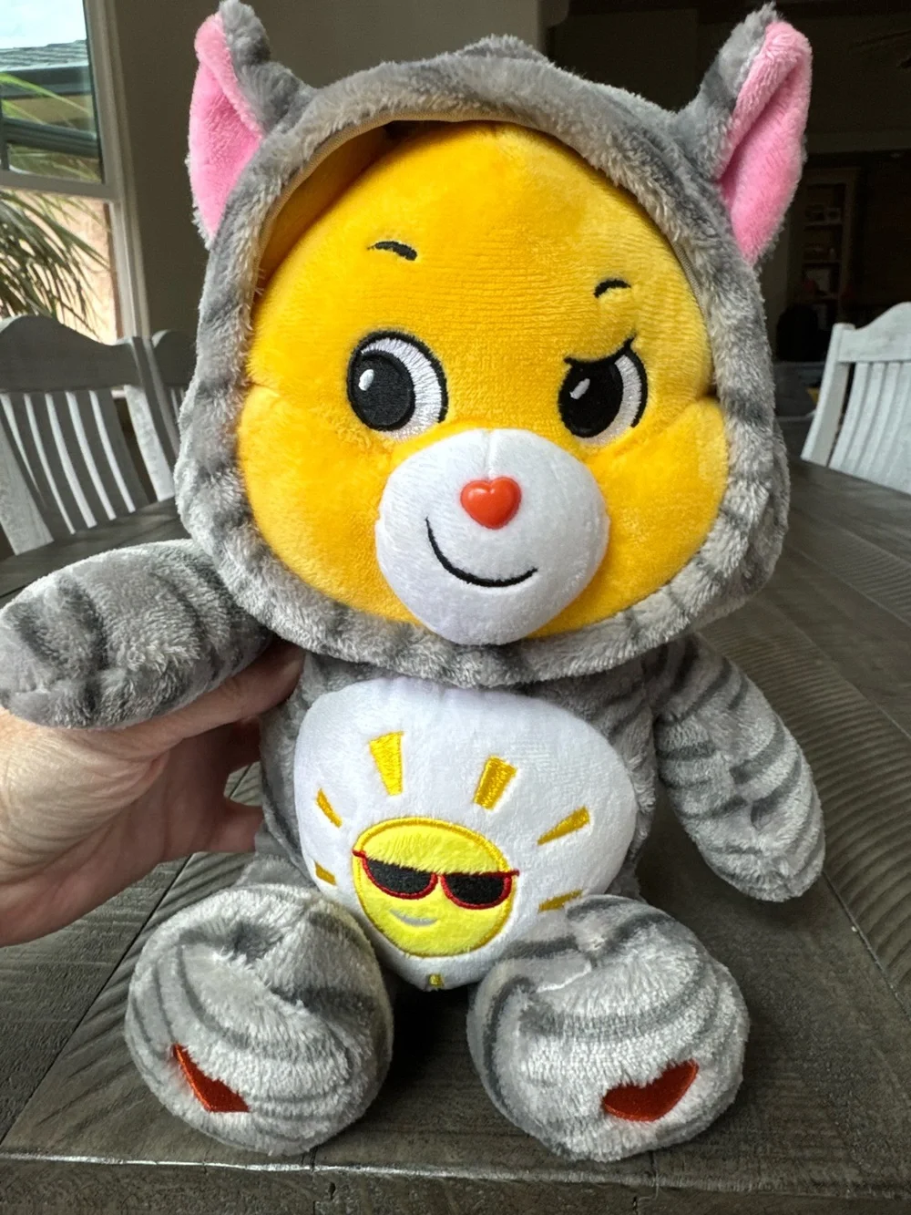 Care Bears - Funshine Bear Kitty Cat Hoodie ‘Unlock The Magic Snuggle’ Friends